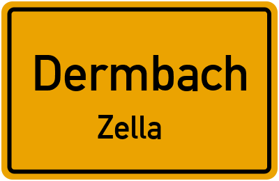 Straßenverzeichnis Dermbach Zella