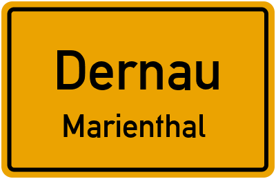 Ortsschild Dernau Marienthal