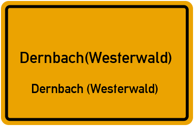 Straßenverzeichnis Dernbach(Westerwald) Dernbach (Westerwald)