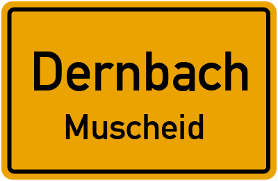 Straßenverzeichnis Dernbach Muscheid