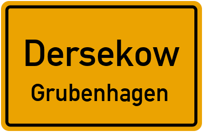 Straßenverzeichnis Dersekow Grubenhagen