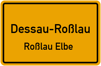 Straßenverzeichnis Dessau-Roßlau Roßlau Elbe