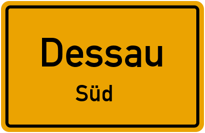 Straßenverzeichnis Dessau Süd