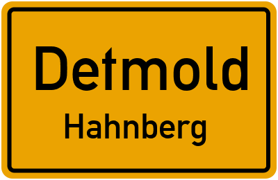 Straßenverzeichnis Detmold Hahnberg