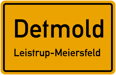 Straßenverzeichnis Detmold Leistrup-Meiersfeld