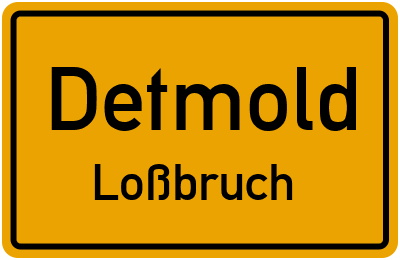 Straßenverzeichnis Detmold Loßbruch