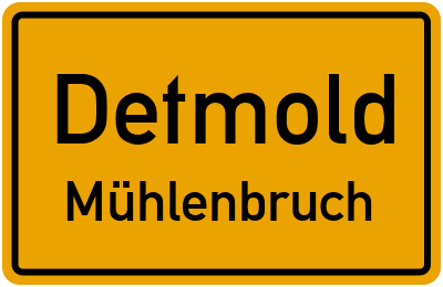 Straßenverzeichnis Detmold Mühlenbruch