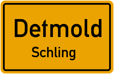 Straßenverzeichnis Detmold Schling