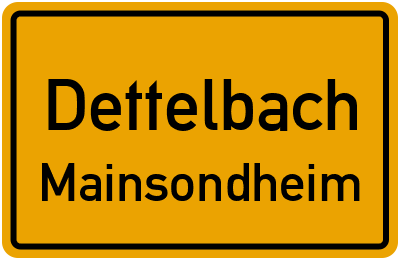 Straßenverzeichnis Dettelbach Mainsondheim