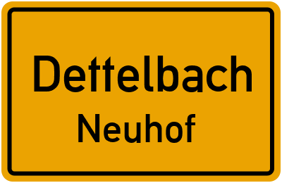 Straßenverzeichnis Dettelbach Neuhof