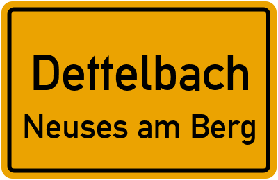Straßenverzeichnis Dettelbach Neuses am Berg