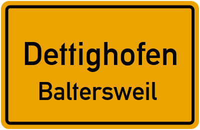 Straßenverzeichnis Dettighofen Baltersweil