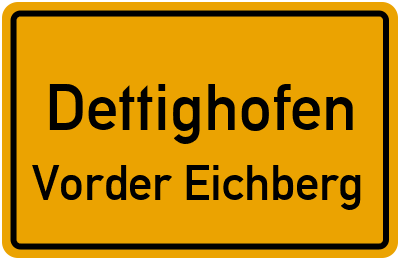 Straßenverzeichnis Dettighofen Vorder Eichberg
