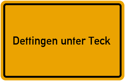 Branchenbuch Dettingen unter Teck, Baden-Württemberg