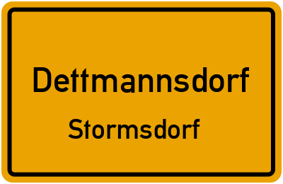 Straßenverzeichnis Dettmannsdorf Stormsdorf