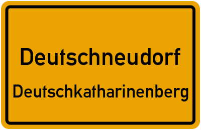 Straßenverzeichnis Deutschneudorf Deutschkatharinenberg