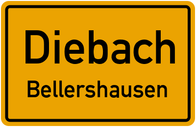 Straßenverzeichnis Diebach Bellershausen
