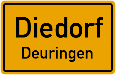 Straßenverzeichnis Diedorf Deuringen