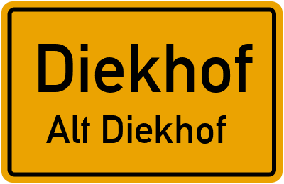 Straßenverzeichnis Diekhof Alt Diekhof