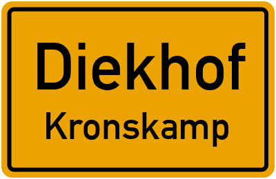 Straßenverzeichnis Diekhof Kronskamp