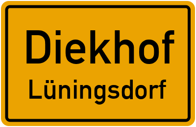 Straßenverzeichnis Diekhof Lüningsdorf