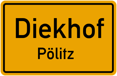 Straßenverzeichnis Diekhof Pölitz