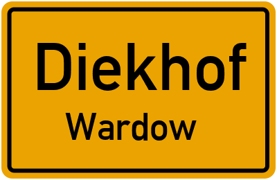 Straßenverzeichnis Diekhof Wardow