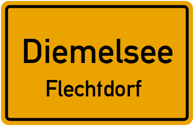 Ortsschild Diemelsee Flechtdorf