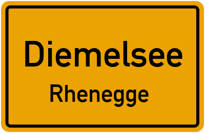 Ortsschild Diemelsee Rhenegge