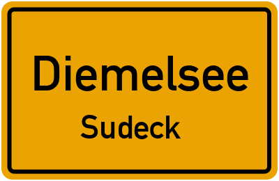 Ortsschild Diemelsee Sudeck