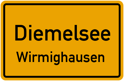 Ortsschild Diemelsee Wirmighausen