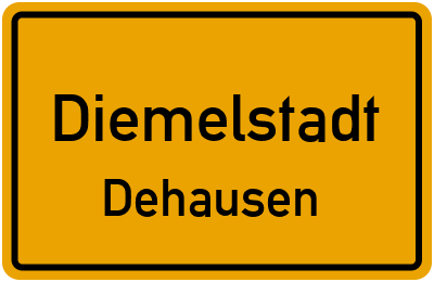 Ortsschild Diemelstadt Dehausen