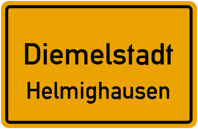 Ortsschild Diemelstadt Helmighausen