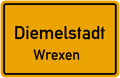 Ortsschild Diemelstadt Wrexen