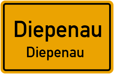 Ortsschild Diepenau Diepenau