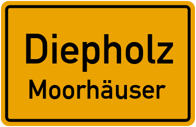 Straßenverzeichnis Diepholz Moorhäuser