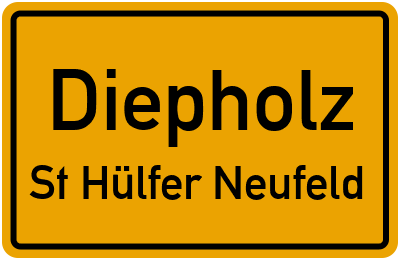 Straßenverzeichnis Diepholz St Hülfer Neufeld