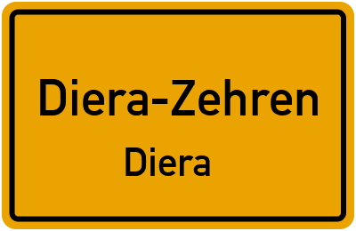 Straßenverzeichnis Diera-Zehren Diera