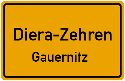 Straßenverzeichnis Diera-Zehren Gauernitz