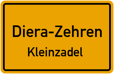 Straßenverzeichnis Diera-Zehren Kleinzadel