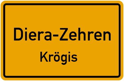 Straßenverzeichnis Diera-Zehren Krögis
