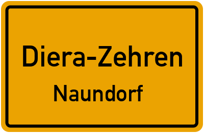 Straßenverzeichnis Diera-Zehren Naundorf