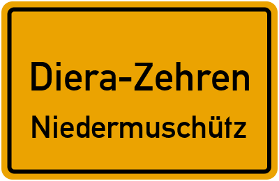 Straßenverzeichnis Diera-Zehren Niedermuschütz
