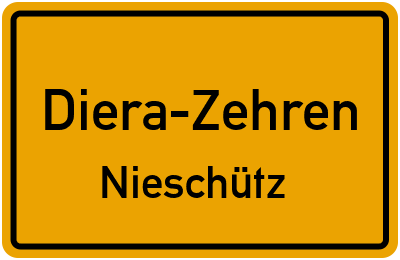 Straßenverzeichnis Diera-Zehren Nieschütz