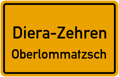Straßenverzeichnis Diera-Zehren Oberlommatzsch