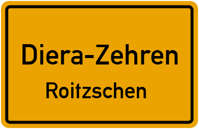 Straßenverzeichnis Diera-Zehren Roitzschen