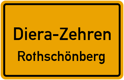 Straßenverzeichnis Diera-Zehren Rothschönberg