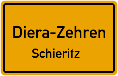 Straßenverzeichnis Diera-Zehren Schieritz