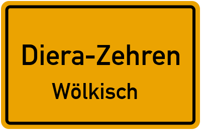 Straßenverzeichnis Diera-Zehren Wölkisch