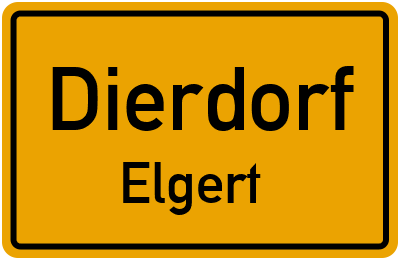 Straßenverzeichnis Dierdorf Elgert